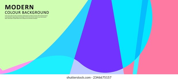 Diseño de vectores Resumen de color geométrico y fondo vectorial fluido adecuado para el festival de verano, pantallas, plantillas y fondos de pantalla