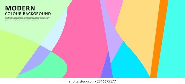 Vector design Abstract colorful geometric and fluid vector background suitable for summer festival, displays, templates and wallpapers