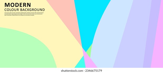 Vector design Abstract colorful geometric and fluid vector background suitable for summer festival, displays, templates and wallpapers