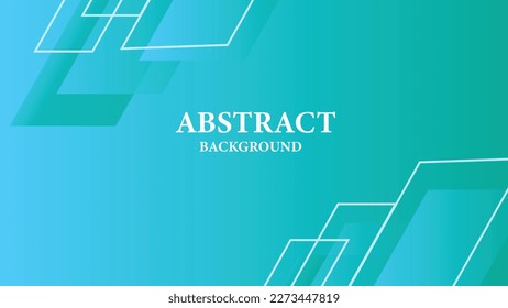 Vector design abstract cyan color square shapes strips line eps background.