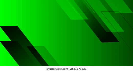 Vector design abstract green color square shapes eps 10 background.