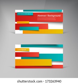 Vector  design. Abstract lines brochure and card