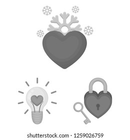 Vector design of abstract and shape sign. Collection of abstract and love stock symbol for web.