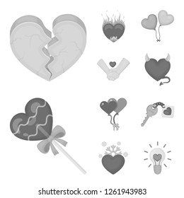 Vector design of abstract and shape symbol. Set of abstract and love stock symbol for web.