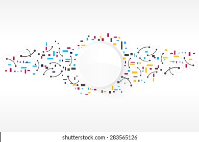 Vector design Abstract technology digital background.