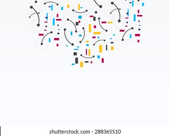 Vector design Abstract technology digital background.