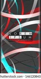 Vector design of abstract vertical backgrounds. Color band wave design. suitable for your design background
