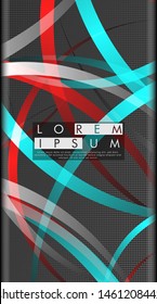 Vector design of abstract vertical backgrounds. Color band wave design. suitable for your design background
