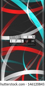 Vector design of abstract vertical backgrounds. Color band wave design. suitable for your design background
