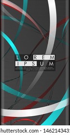 Vector design of abstract vertical backgrounds. Color band wave design. suitable for your design background