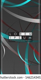 Vector design of abstract vertical backgrounds. Color band wave design. suitable for your design background