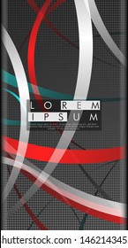 Vector design of abstract vertical backgrounds. Color band wave design. suitable for your design background