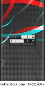 Vector design of abstract vertical backgrounds. Color band wave design. suitable for your design background