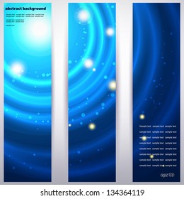 Vector design for abstract vertical banner. Place for your text