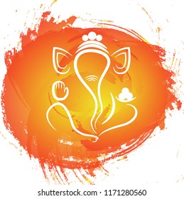 Vector design abstracts for indian festival ganesh chaturthi.