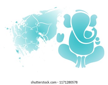 Vector design abstracts for indian festival ganesh chaturthi.