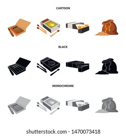 Vector design of accessories and harm symbol. Set of accessories and euphoria stock vector illustration.
