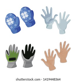 Vector design of accessory and style logo. Set of accessory and distinctive vector icon for stock.