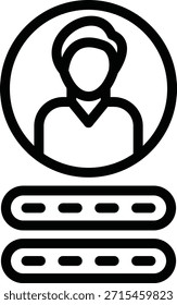 Estilo de icono de Cuenta de diseño de Vector