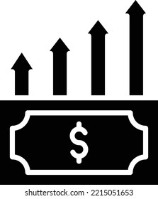Estilo de icono de acumulación de diseño de vectores