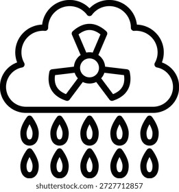 Diseño de Vector Acid Rain Icon Style