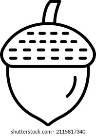 Vector Design Acorn Icon Style