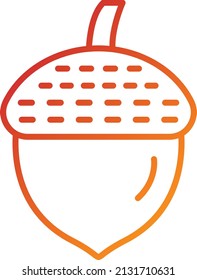 Vector Design Acorn Icon Style