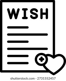 Vector Design Add to Wishlist Icon Style