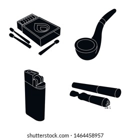 Vector design of addiction and euphoria icon. Collection of addiction and habit vector icon for stock.