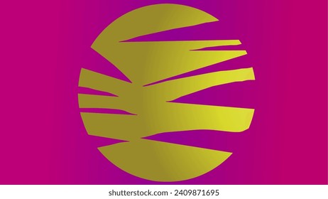 Vector design of aesthetic circle wallpaper 