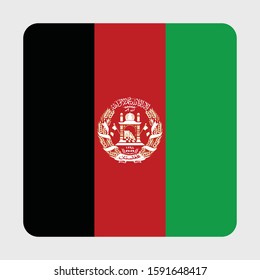 The vector design of the Afghanistan flag