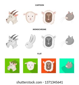 Vector design of agriculture and breeding icon. Collection of agriculture and organic  stock symbol for web.