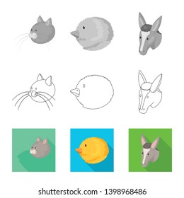 Vector design of agriculture and breeding icon. Collection of agriculture and organic  vector icon for stock.
