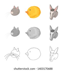 Vector design of agriculture and breeding icon. Set of agriculture and organic  vector icon for stock.