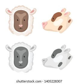 Vector design of agriculture and breeding icon. Set of agriculture and organic  vector icon for stock.