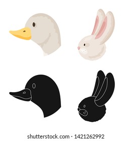 Vector design of agriculture and breeding icon. Set of agriculture and organic  vector icon for stock.