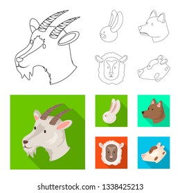 Vector design of agriculture and breeding logo. Set of agriculture and organic  stock vector illustration.