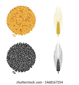 Vector design of agriculture and farming icon. Set of agriculture and plant stock symbol for web.