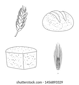 Vector design of agriculture and farming logo. Set of agriculture and plant stock symbol for web.