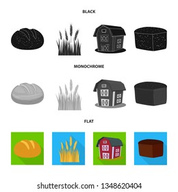 Vector design of agriculture and farming sign. Collection of agriculture and plant  vector icon for stock.