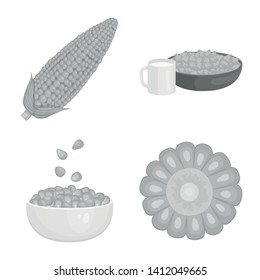 Vector design of agriculture and nutrition icon. Set of agriculture and vegetable stock symbol for web.