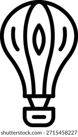 Estilo de icono de globo de aire de diseño de Vector