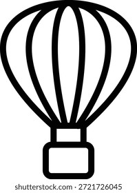 Vector Design Air Balloon Icon Style