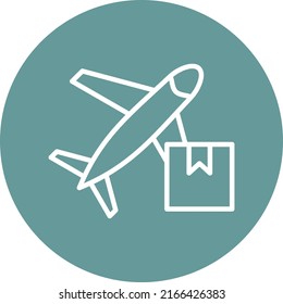 Diseño de vectores Estilo de icono de envío aéreo
