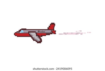 Vektordesign eines Flugzeugs, das am Himmel fliegt