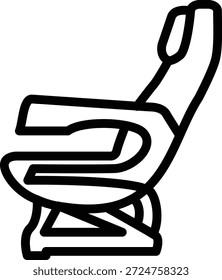 Vector Design Airplane Seat Icon Style