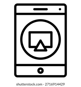 Vector Design airplay Icon Style