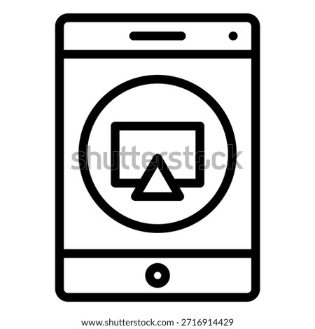 Vector Design airplay Icon Style