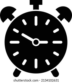Estilo de icono de reloj de alarma de diseño de vectores