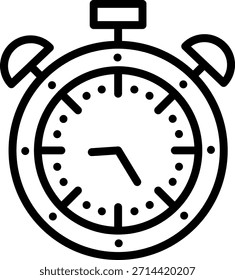 Estilo de icono de alarma de diseño de Vector